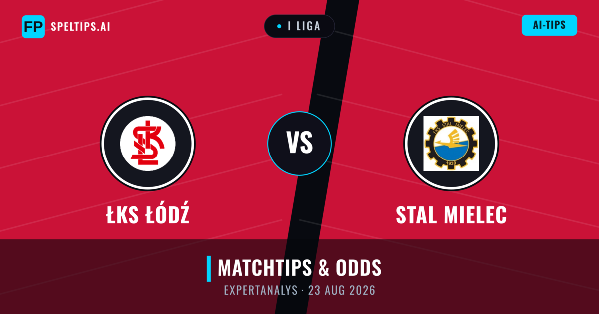ŁKS Łódź vs Stal Mielec — matchtips och förhandstitt