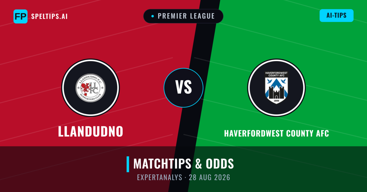 Llandudno vs Haverfordwest County AFC — matchtips och förhandstitt