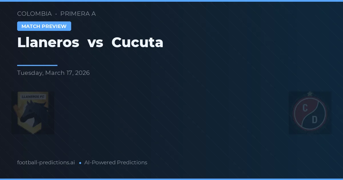 Llaneros vs Cúcuta — matchtips och förhandstitt