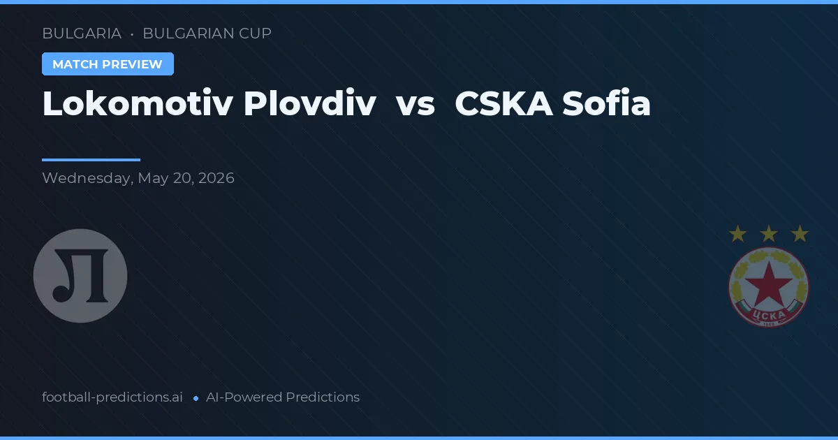 Lokomotiv Plovdiv vs CSKA Sofia — matchtips och förhandstitt
