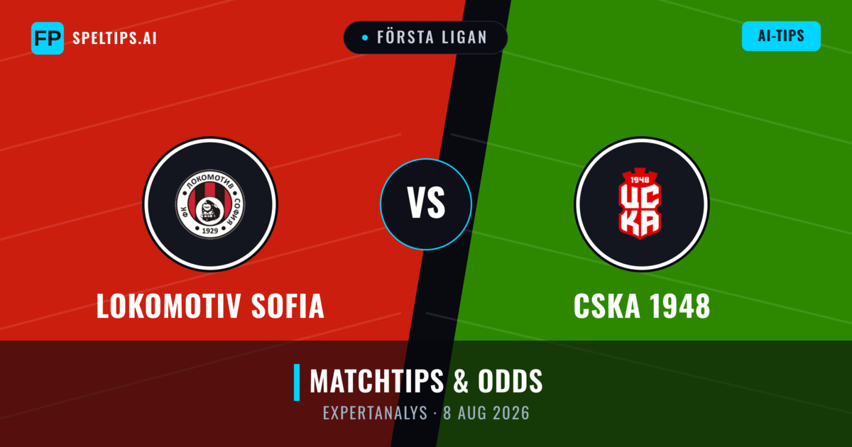 Lokomotiv Sofia vs CSKA 1948 — matchtips och förhandstitt