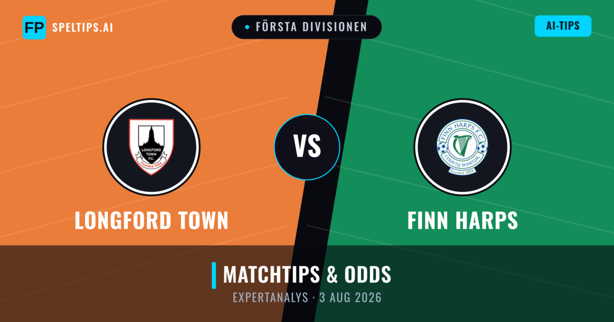 Longford Town vs Finn Harps — matchtips och förhandstitt