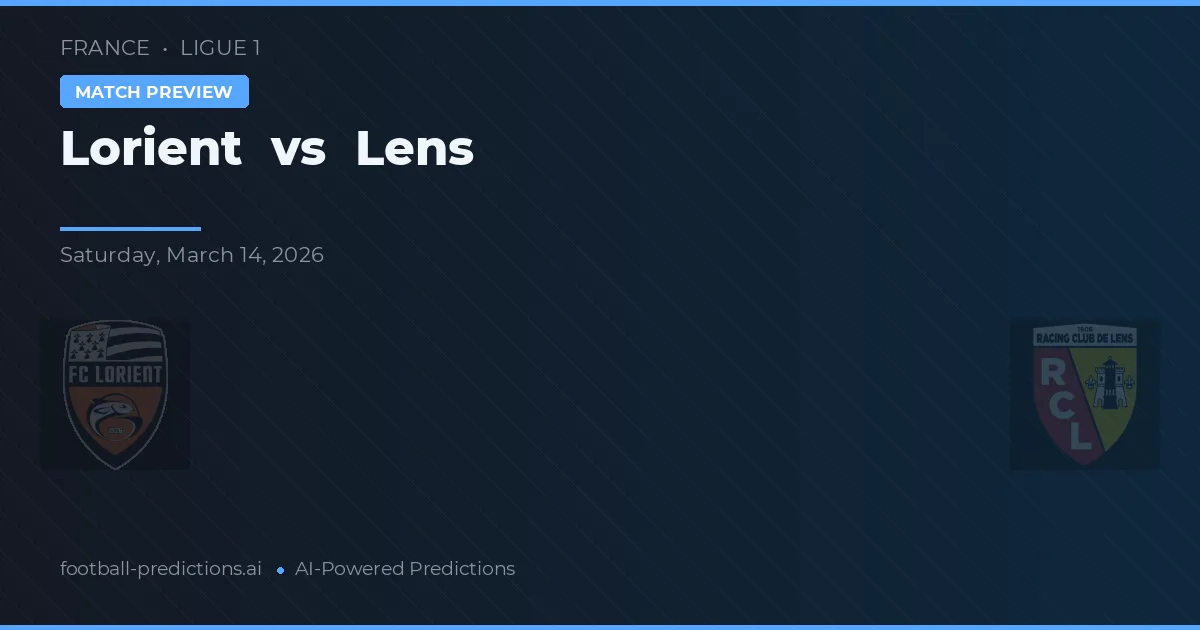 Lorient vs Lens — matchtips och förhandstitt