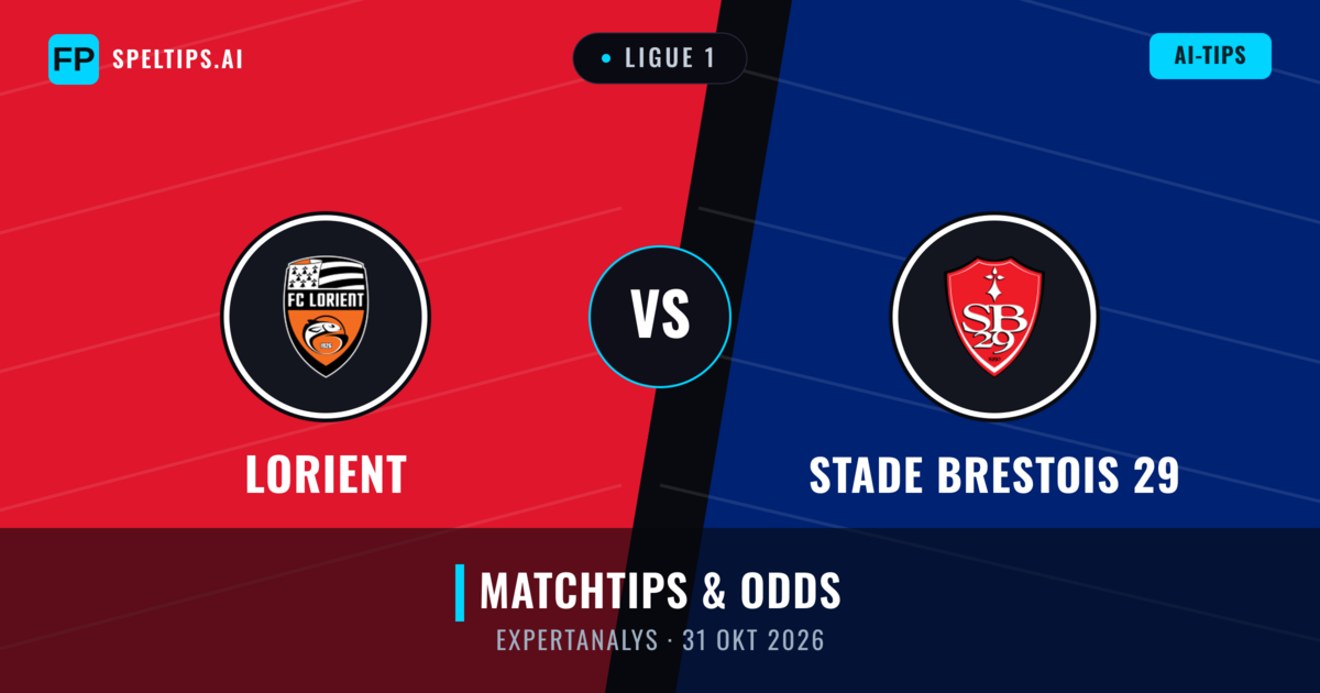 Lorient vs Stade Brestois 29 — matchtips och förhandstitt