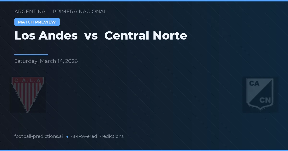 Los Andes vs Central Norte — matchtips och förhandstitt