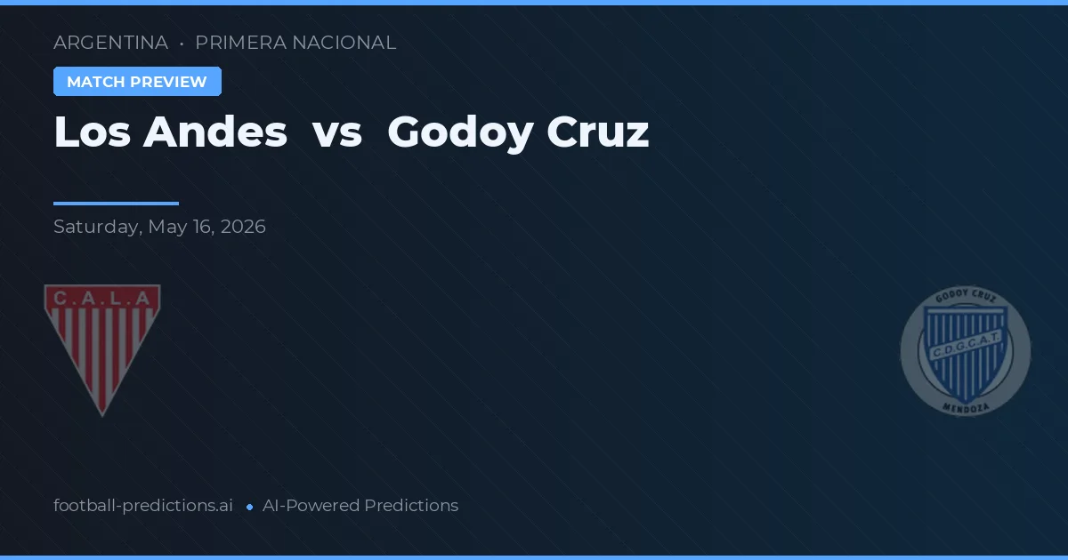 Los Andes vs Godoy Cruz — matchtips och förhandstitt