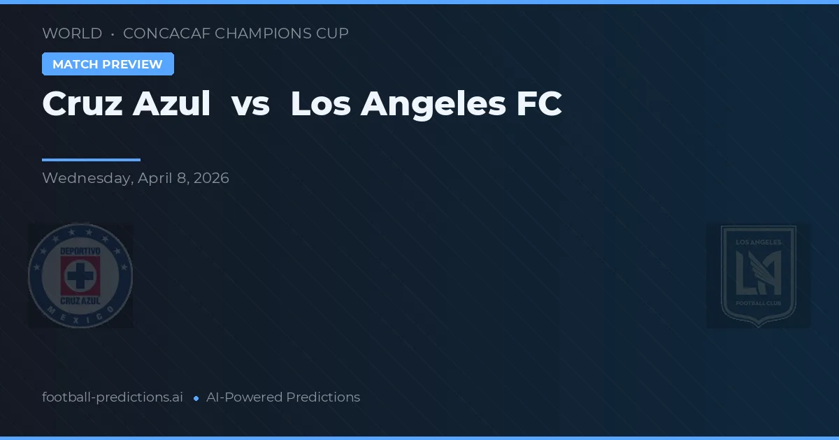 Cruz Azul vs Los Angeles FC — matchtips och förhandstitt