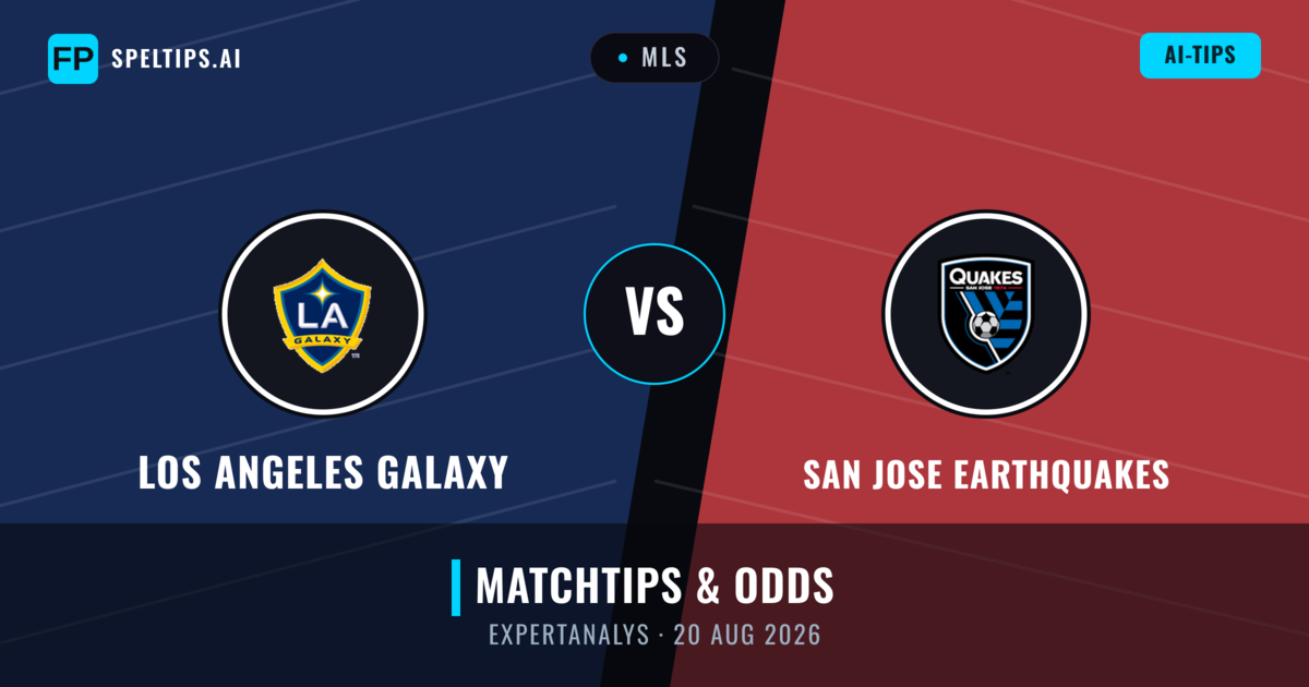 Los Angeles Galaxy vs San Jose Earthquakes — matchtips och förhandstitt