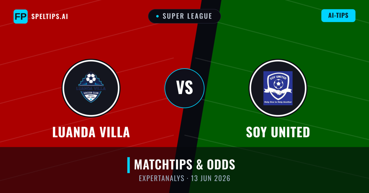 Luanda Villa vs Soy United — matchtips och förhandstitt