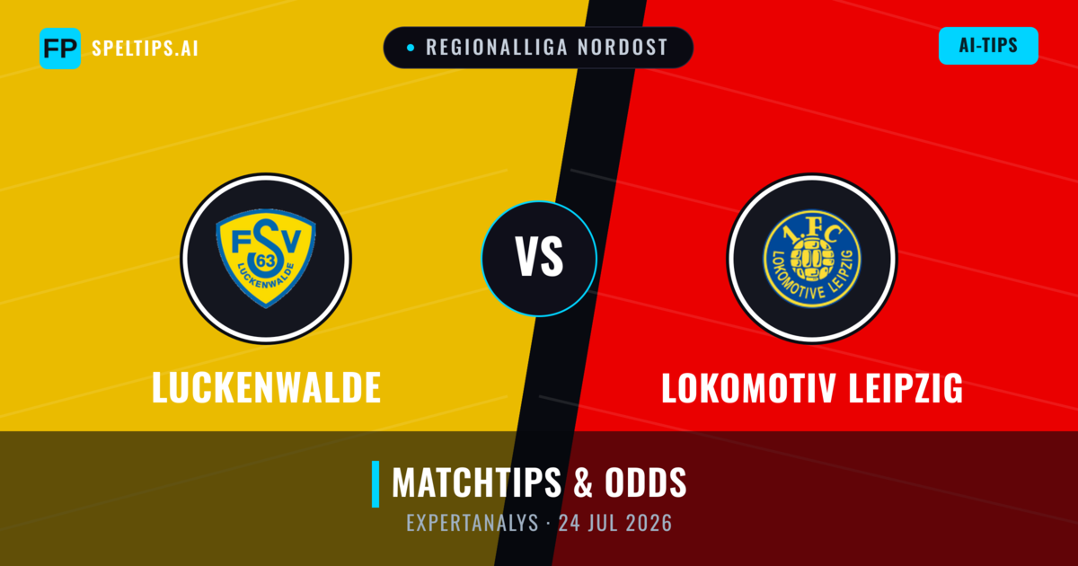 Luckenwalde vs Lokomotiv Leipzig — matchtips och förhandstitt