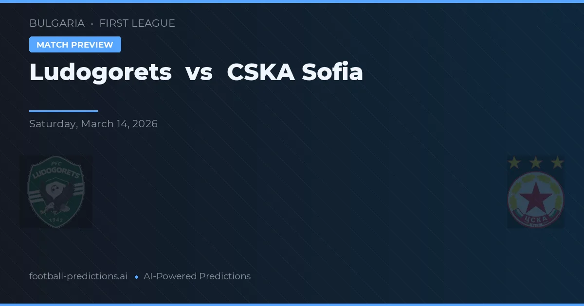 Ludogorets vs CSKA Sofia — matchtips och förhandstitt