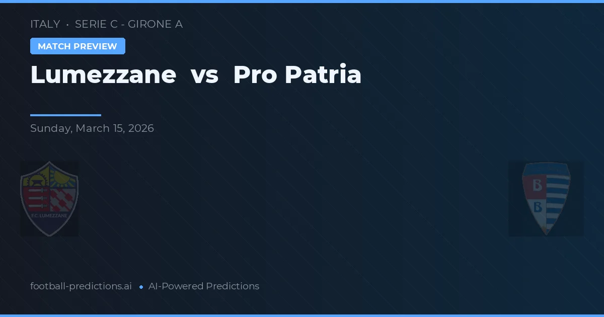 Lumezzane vs Pro Patria — matchtips och förhandstitt