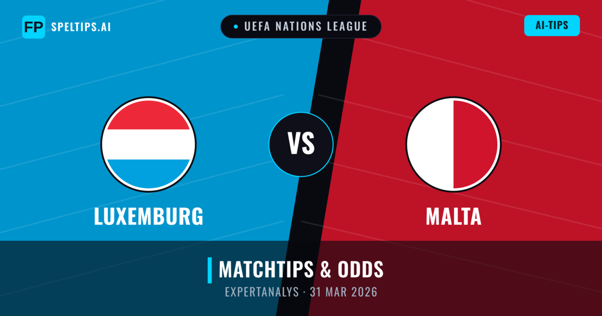 Luxemburg vs Malta — matchtips och förhandstitt