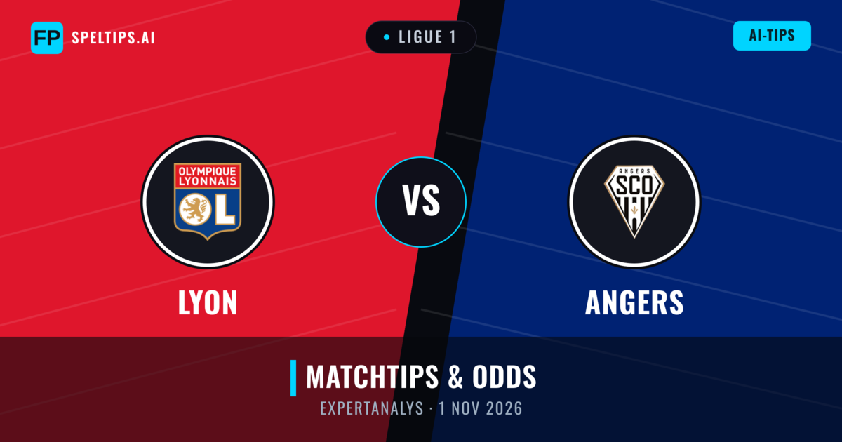 Lyon vs Angers — matchtips och förhandstitt