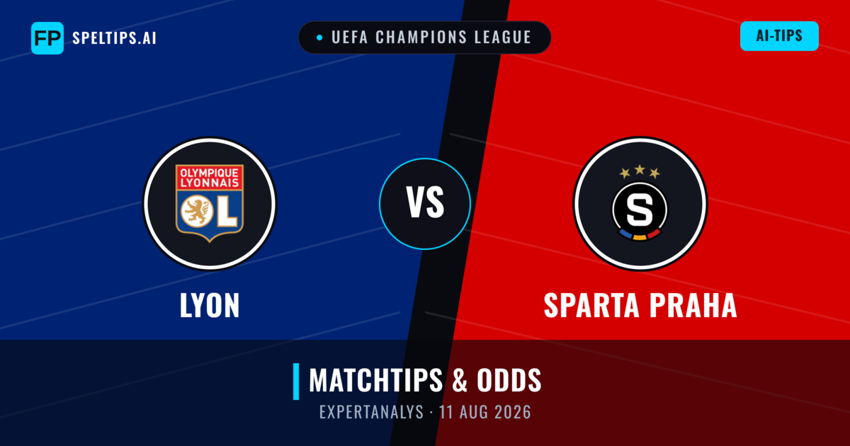 Lyon vs Sparta Praha — matchtips och förhandstitt