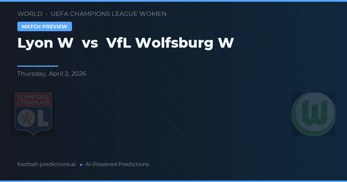 Lyon W vs VfL Wolfsburg W — matchtips och förhandstitt