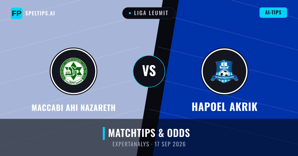 Maccabi Ahi Nazareth vs Hapoel Akrik — matchtips och förhandstitt