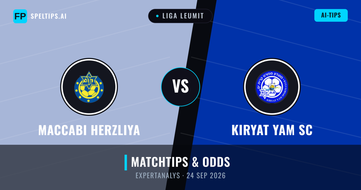 Maccabi Herzliya vs Kiryat Yam SC — matchtips och förhandstitt