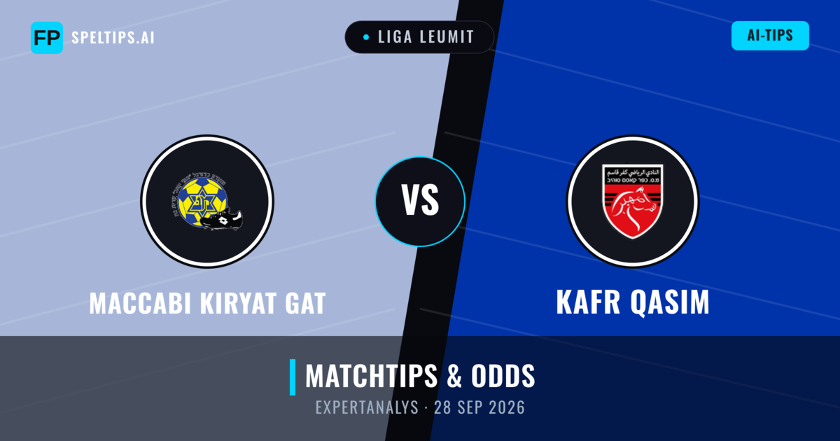 Maccabi Kiryat Gat vs Kafr Qasim — matchtips och förhandstitt