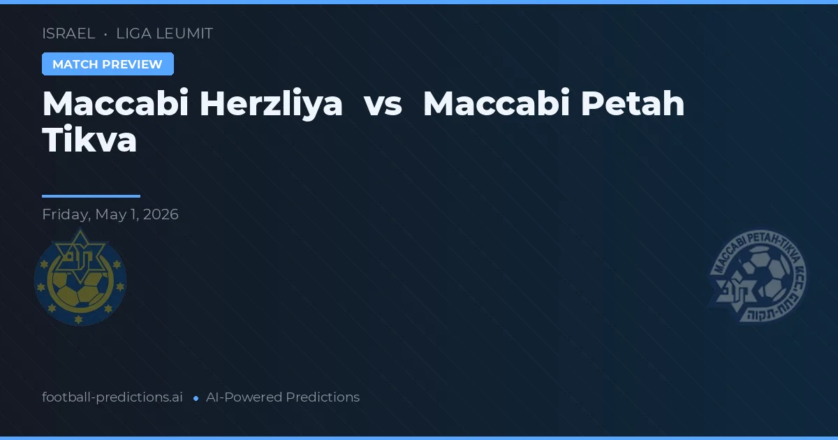 Maccabi Petah Tikva vs Maccabi Herzliya — matchtips och förhandstitt