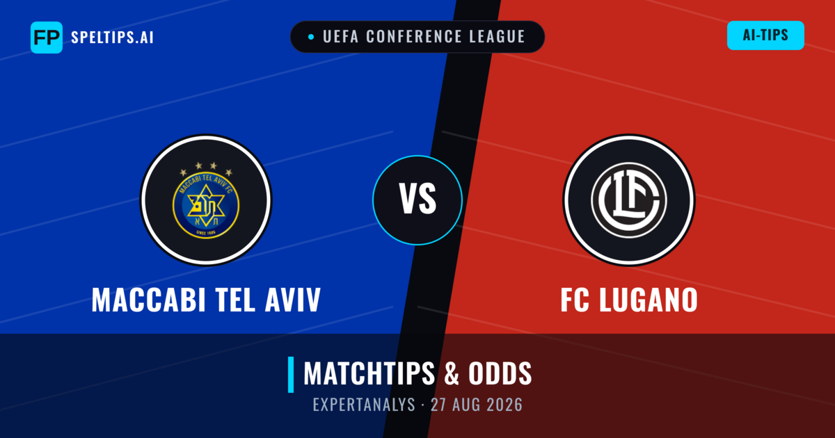 Maccabi Tel Aviv vs FC Lugano — matchtips och förhandstitt