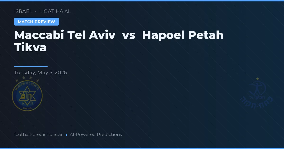 Maccabi Tel Aviv vs Hapoel Petah Tikva preview