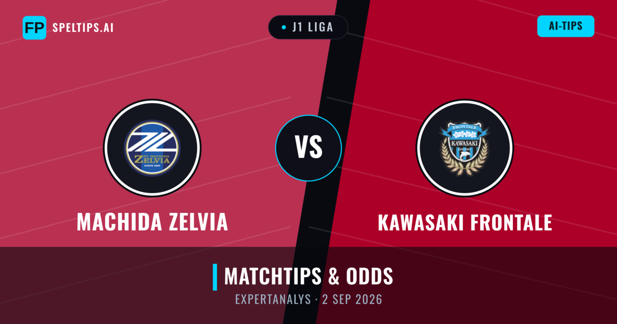 Machida Zelvia vs Kawasaki Frontale — matchtips och förhandstitt