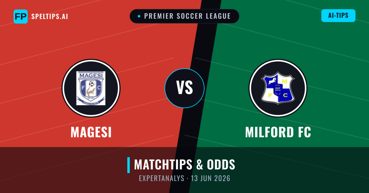 Magesi vs Milford FC — matchtips och förhandstitt