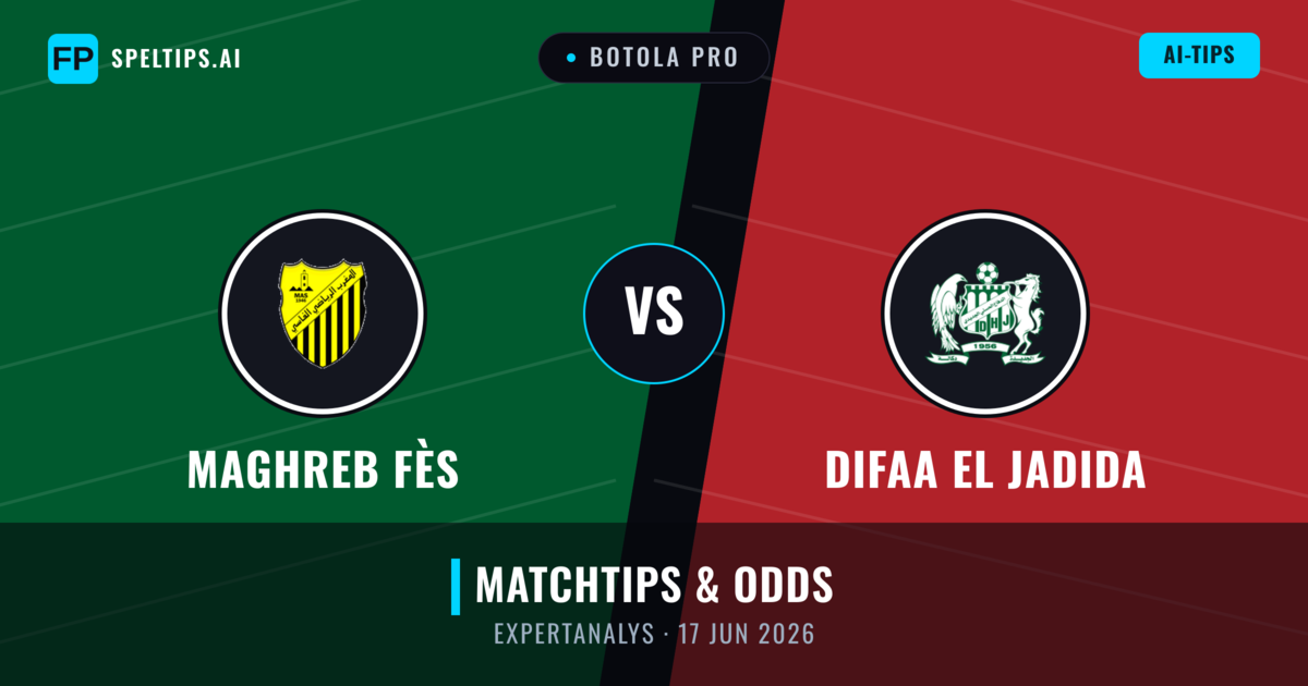 Maghreb Fès vs Difaa EL Jadida — matchtips och förhandstitt