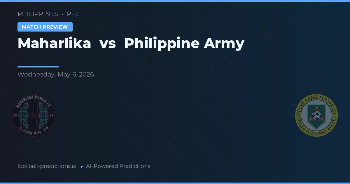 Maharlika vs Filippinska armén — matchtips och förhandstitt