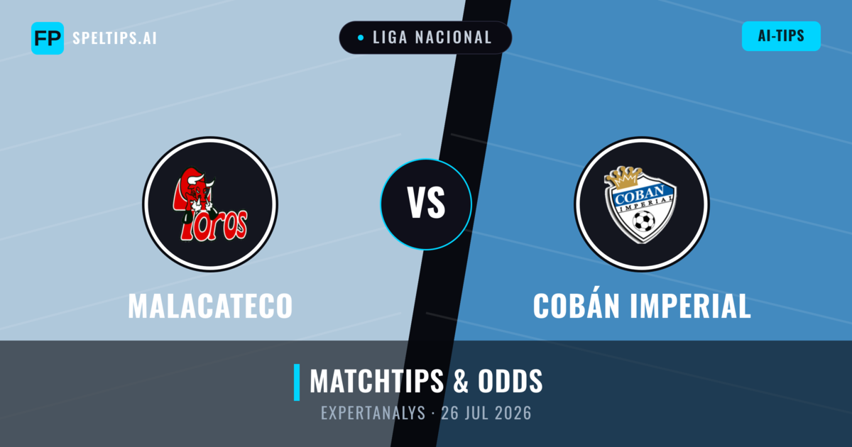 Malacateco vs Cobán Imperial — matchtips och förhandstitt