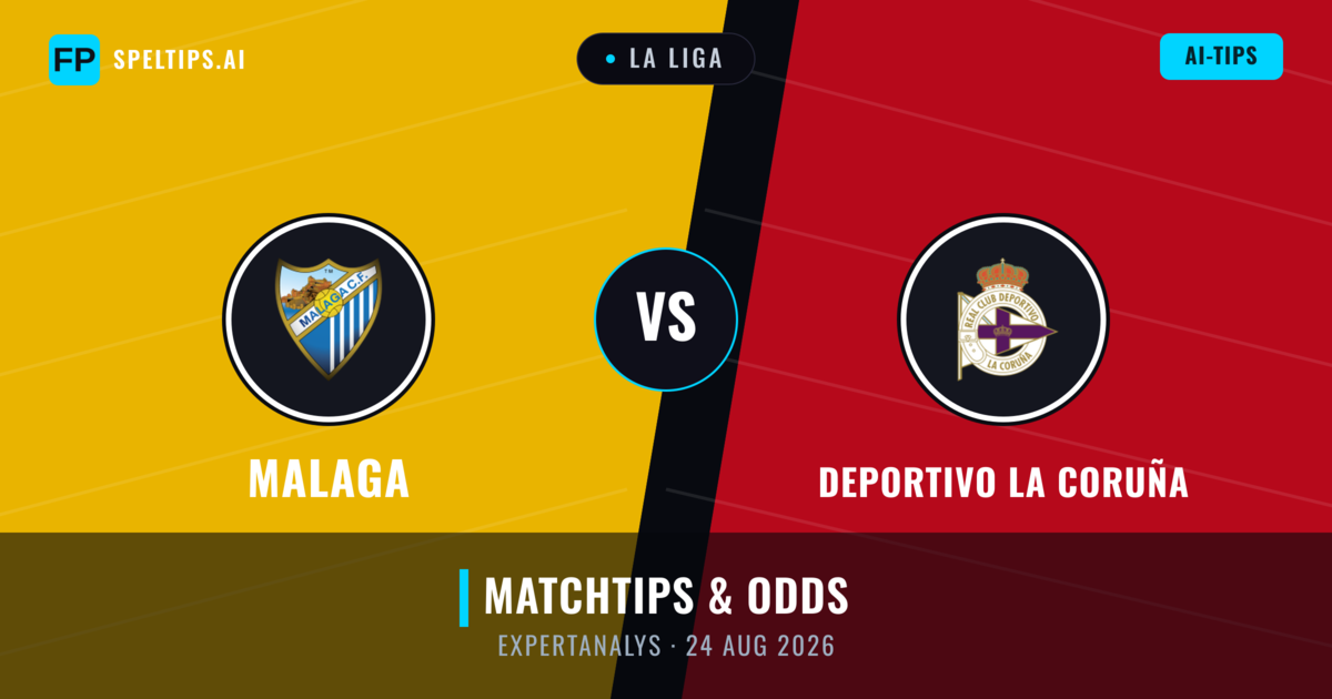 Malaga vs Deportivo La Coruña — matchtips och förhandstitt