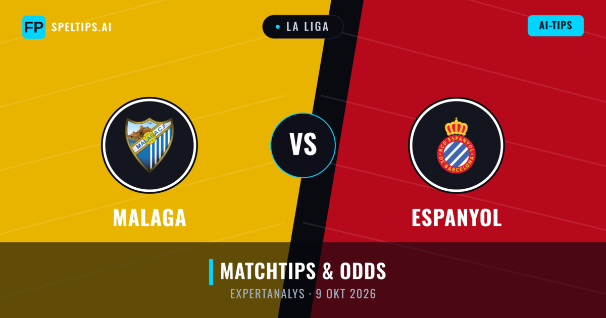 Malaga vs Espanyol — matchtips och förhandstitt