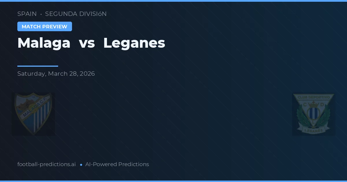 Malaga vs Leganés — matchtips och förhandstitt