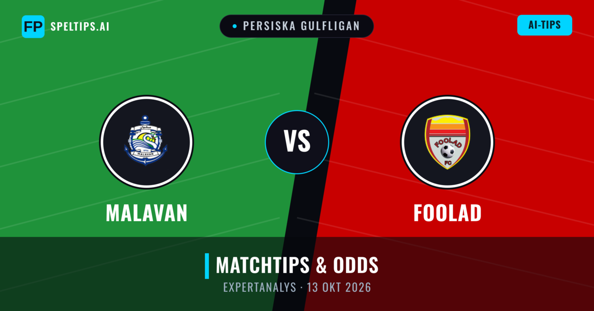 Malavan vs Foolad — matchtips och förhandstitt