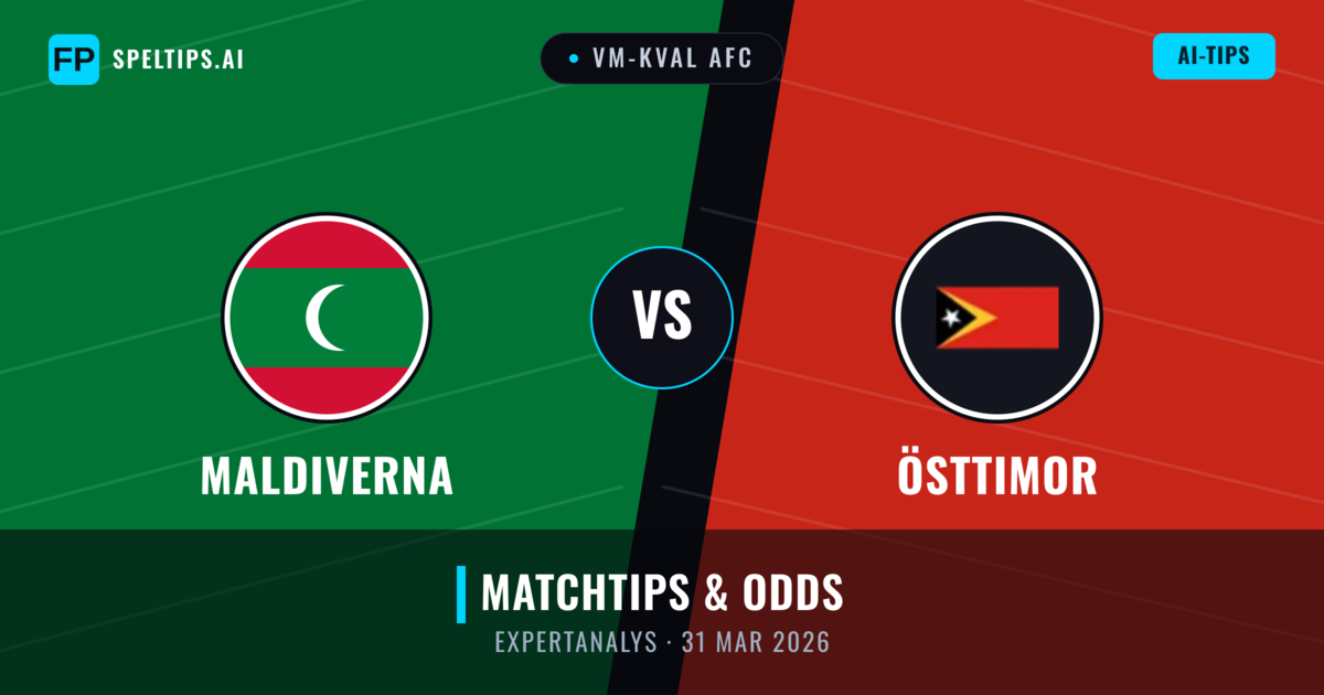 Maldiverna vs Östtimor — matchtips och förhandstitt