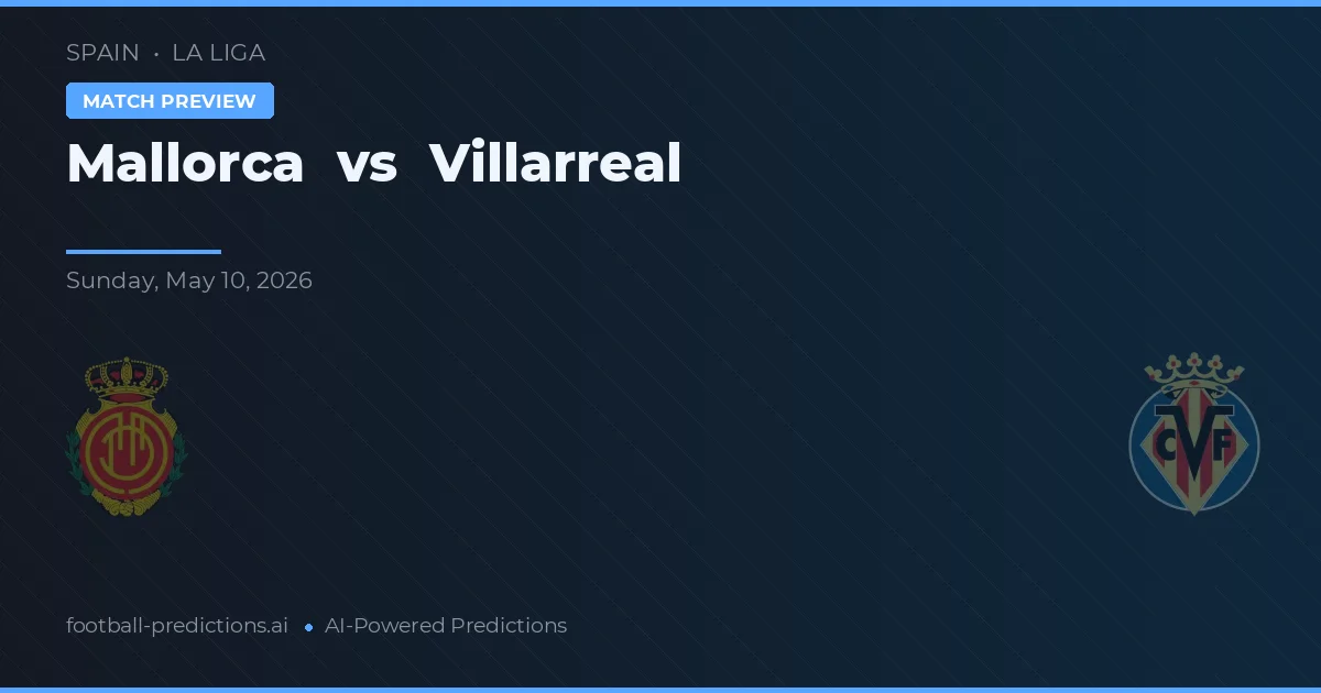 Mallorca vs Villarreal — matchtips och förhandstitt