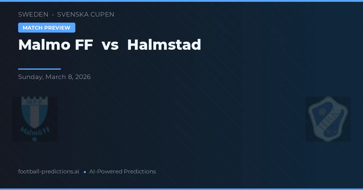 Malmö FF vs Halmstad — matchtips och förhandstitt