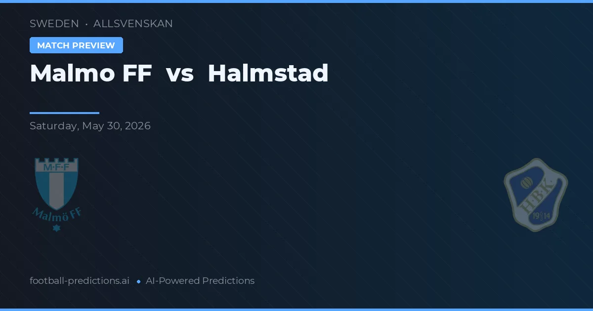 Malmö FF vs Halmstad — matchtips och förhandstitt