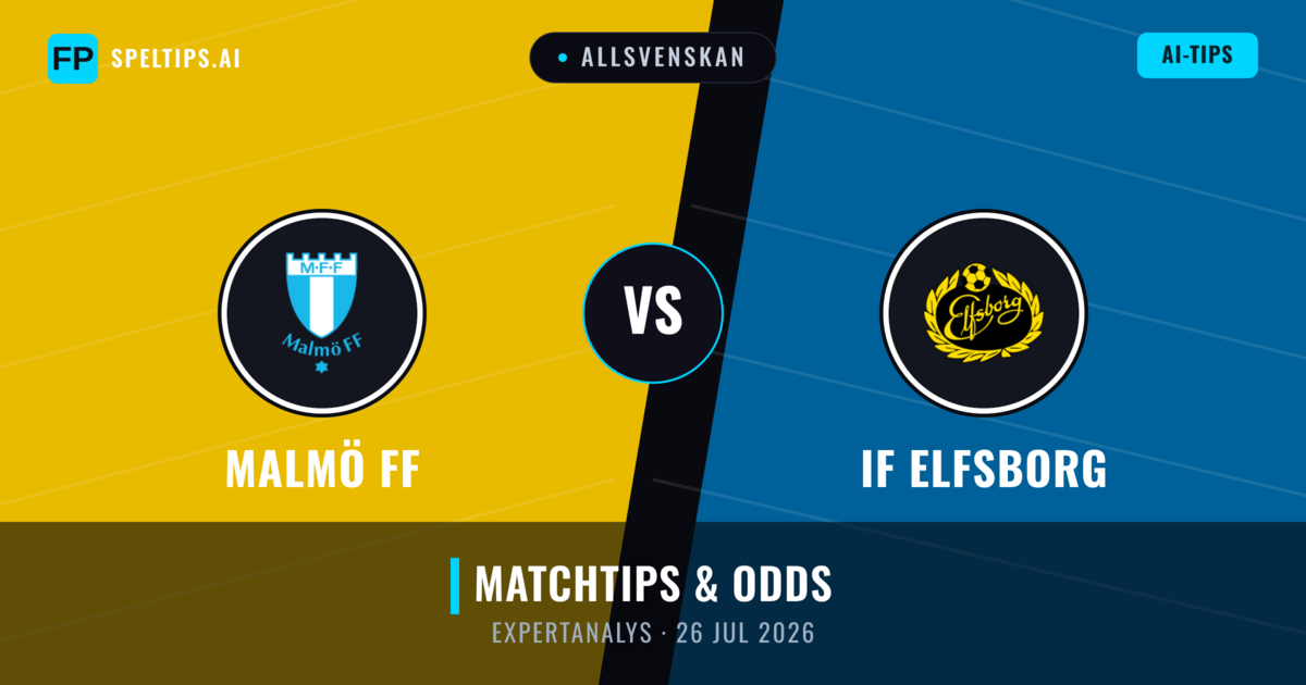 Malmö FF vs IF Elfsborg — matchtips och förhandstitt