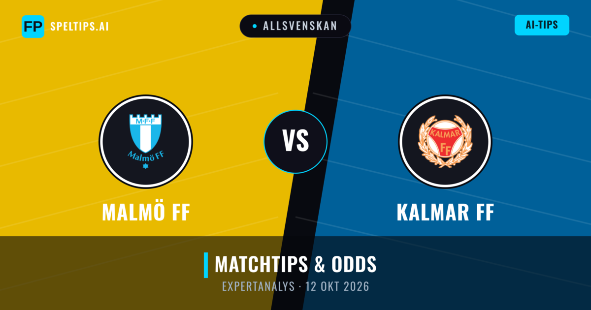 Malmö FF vs Kalmar FF — matchtips och förhandstitt