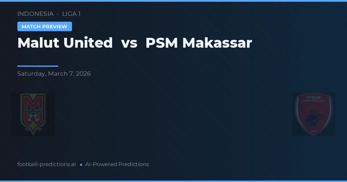Malut United vs PSM Makassar — matchtips och förhandstitt