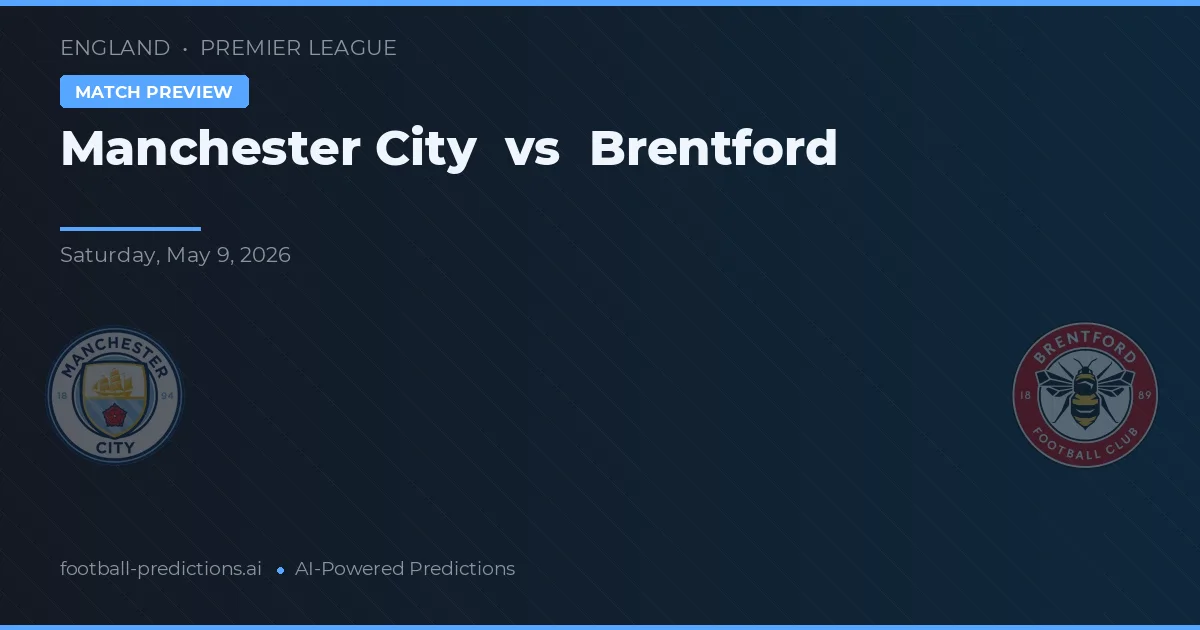 Manchester City vs Brentford — matchtips och förhandstitt