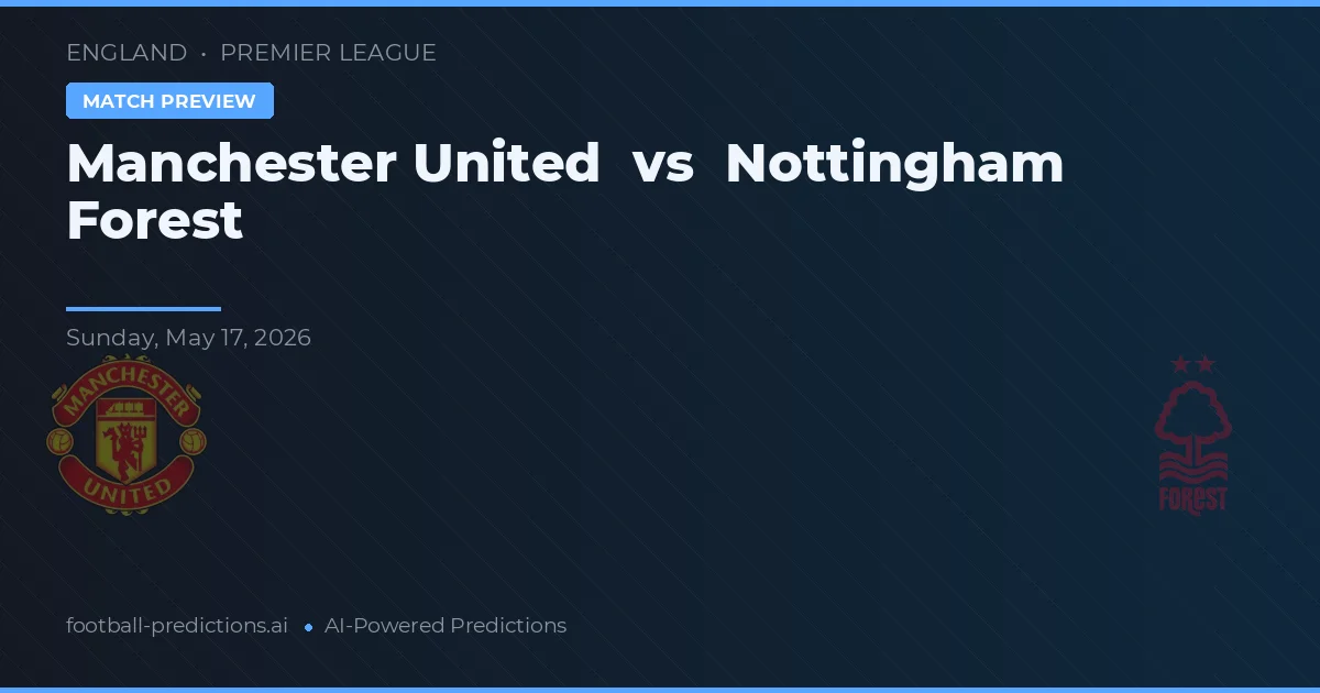 Manchester United vs Nottingham Forest — matchtips och förhandstitt