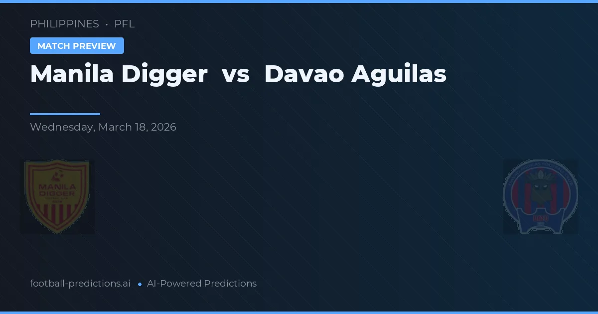 Manila Digger vs Davao Aguilas — matchtips och förhandstitt