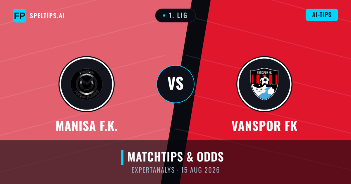 Manisa F.K. vs Vanspor FK — matchtips och förhandstitt