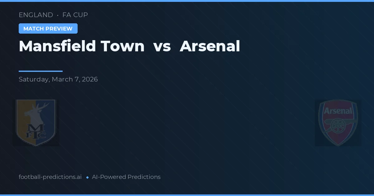 Mansfield Town vs Arsenal — matchtips och förhandstitt