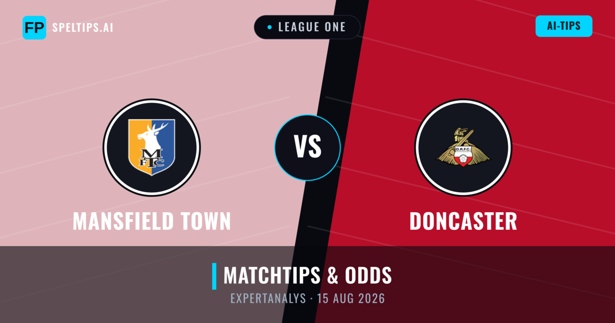 Mansfield Town vs Doncaster — matchtips och förhandstitt