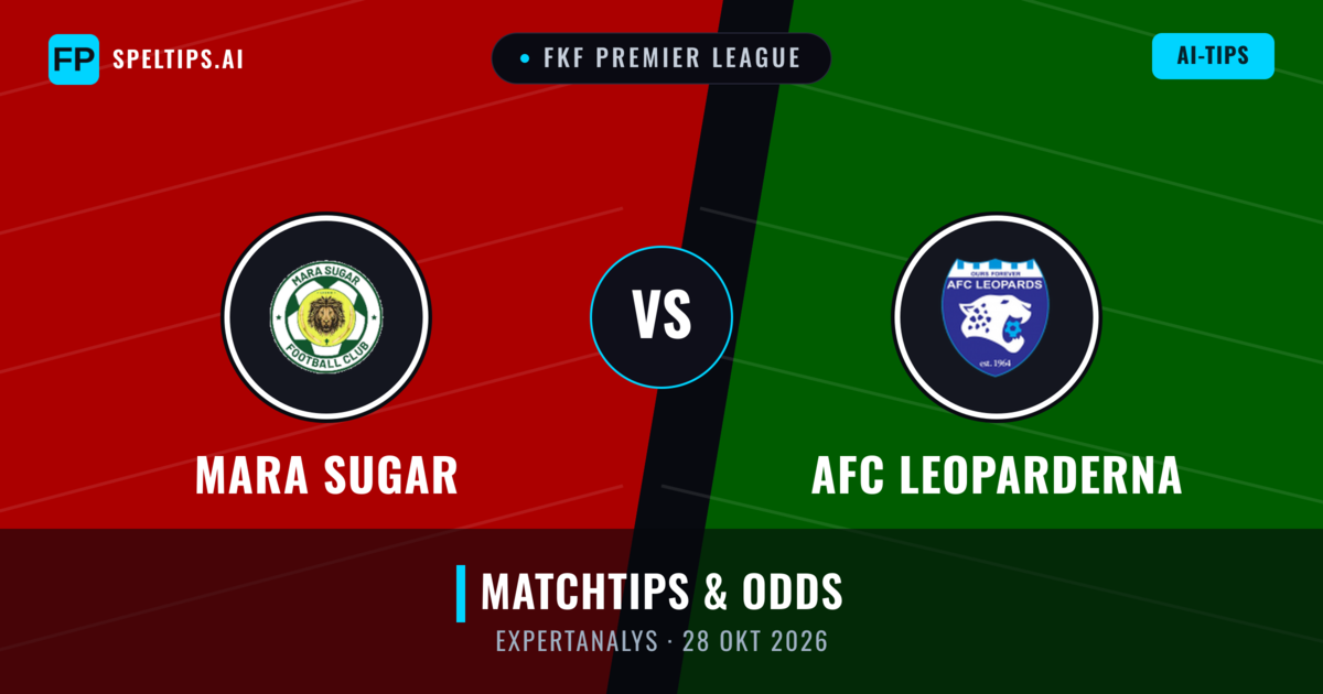 Mara Sugar vs AFC Leoparderna — matchtips och förhandstitt