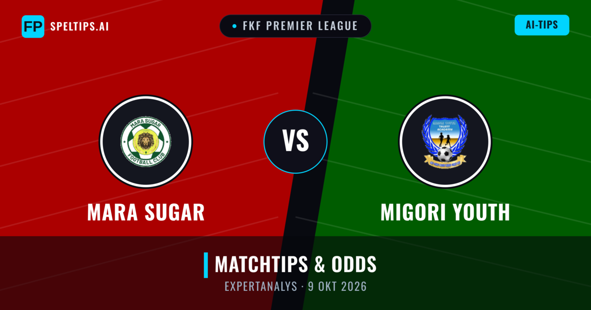 Mara Sugar vs Migori Youth — matchtips och förhandstitt